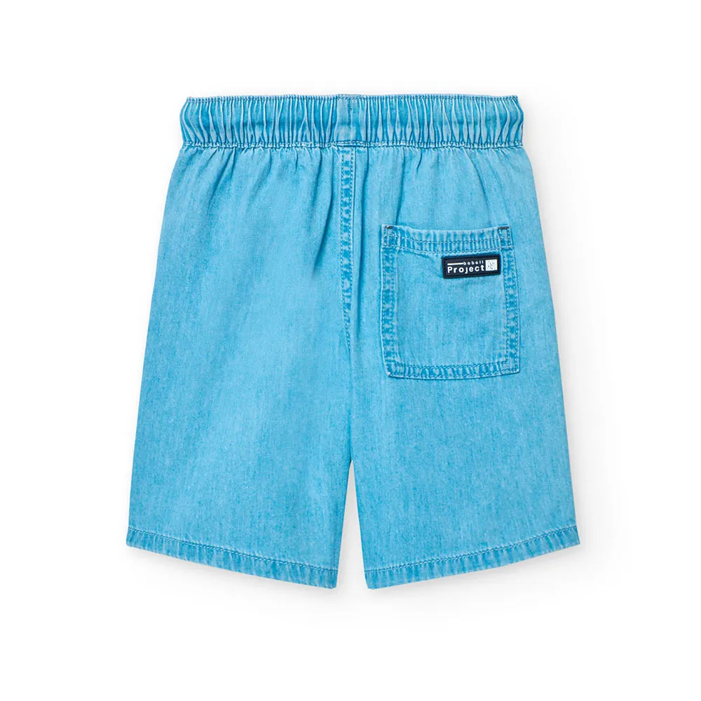Boboli Denim Shorts, Bleach wash, 5Y