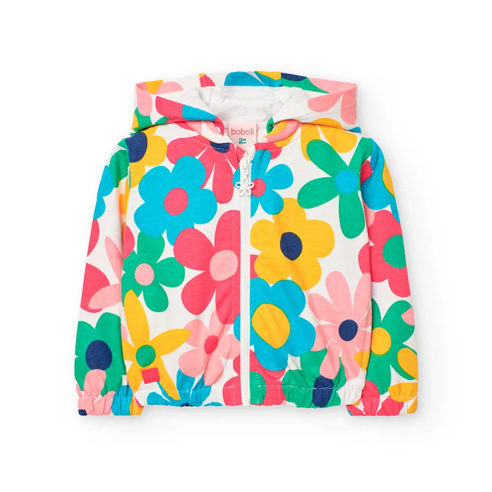 Boboli Fleece Floral Jacka
