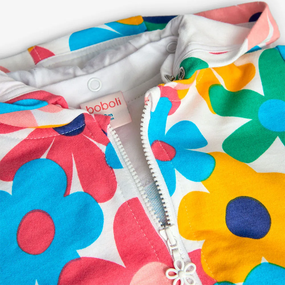 Boboli Fleece Floral Jacka