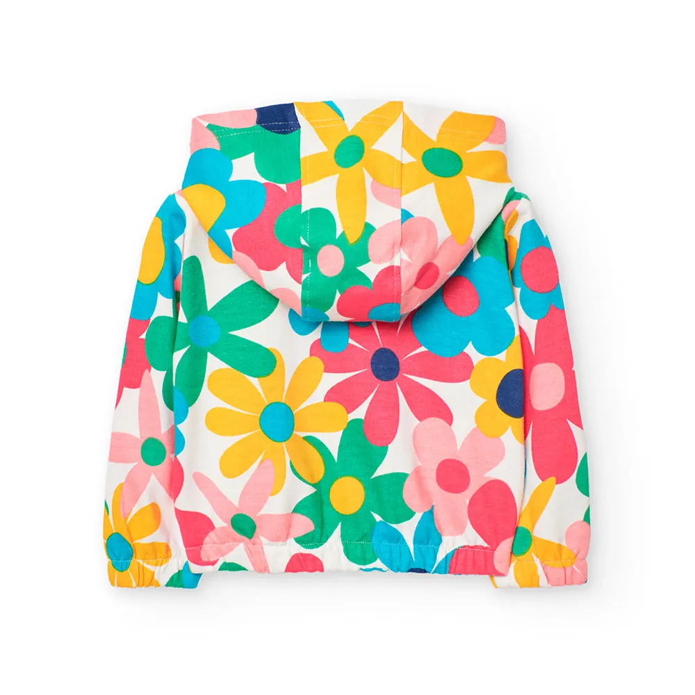 Boboli Fleece Floral Jacka