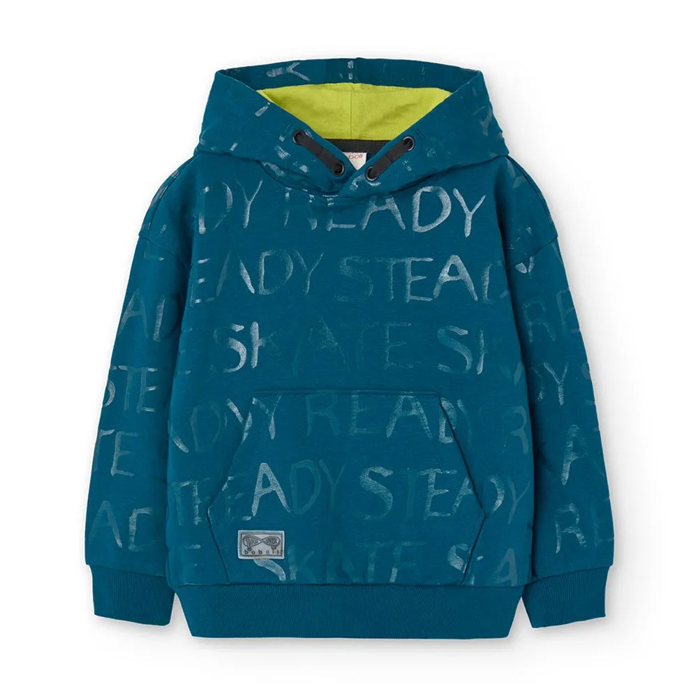 Boboli Fleece Printed Huvtröja