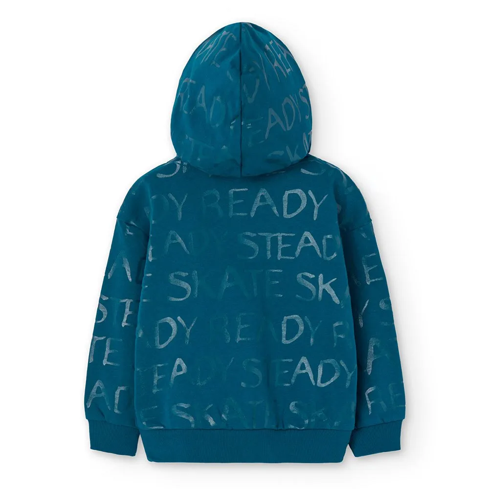 Boboli Fleece Printed Huvtröja
