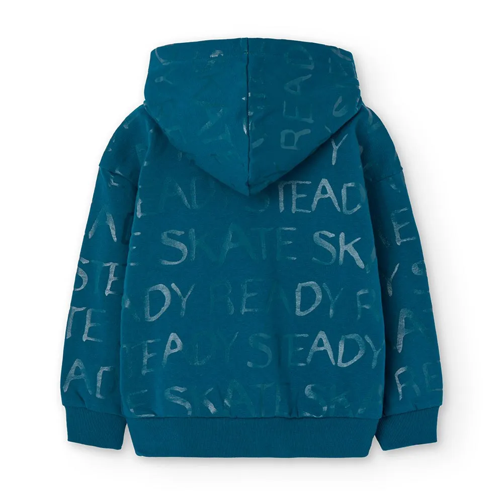 Boboli Fleece Printed Huvtröja