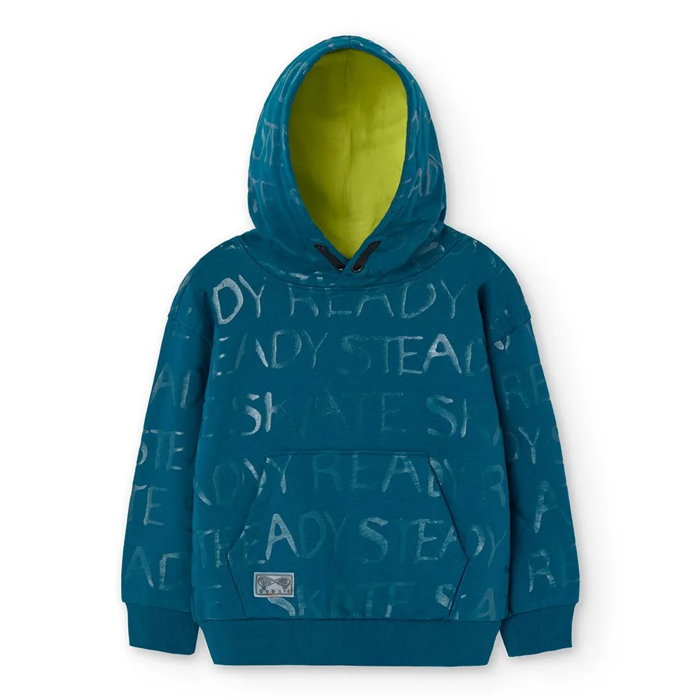 Boboli Fleece Printed Huvtröja