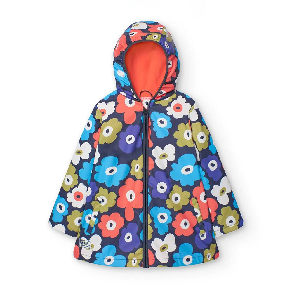 Boboli Hooded Rain Floral Jacka