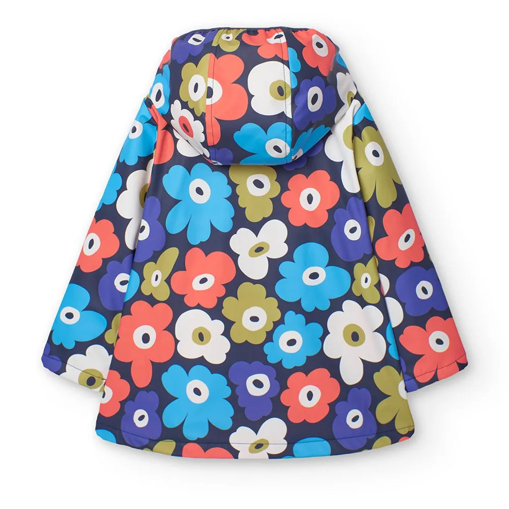 Boboli Hooded Rain Floral Jacka
