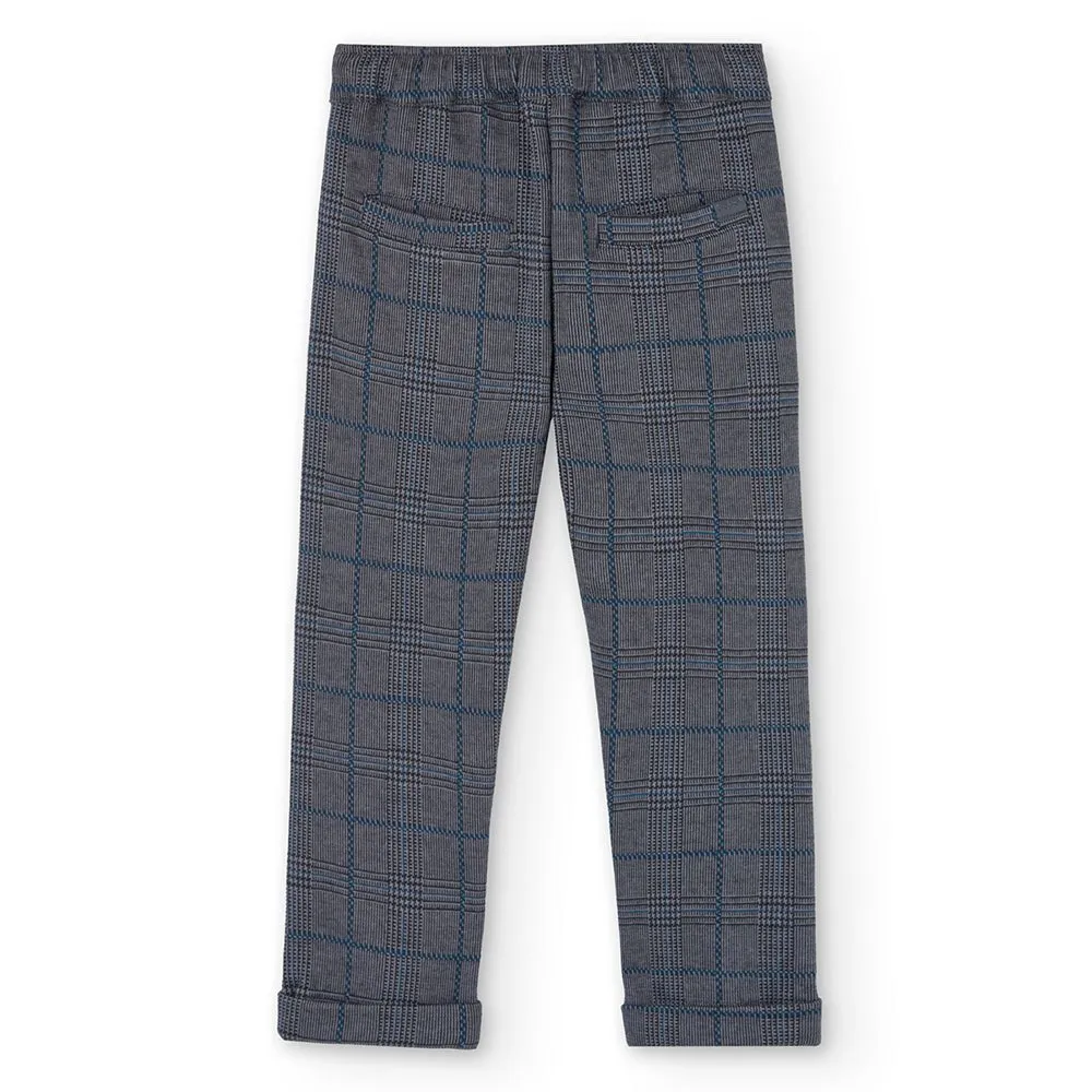 Boboli Knit Check Byxor