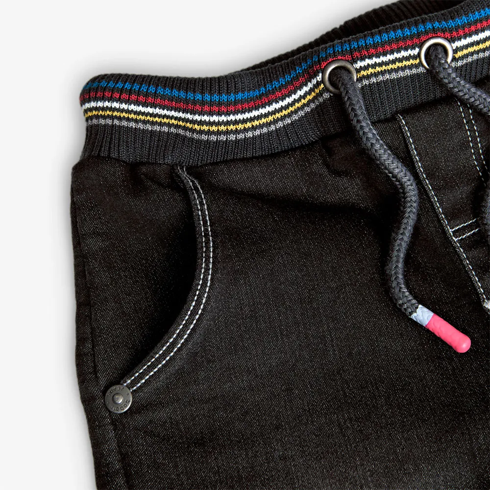 Boboli Knit Denim Shorts