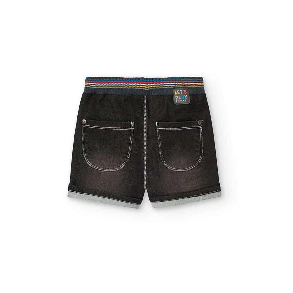 Boboli Knit Denim Shorts