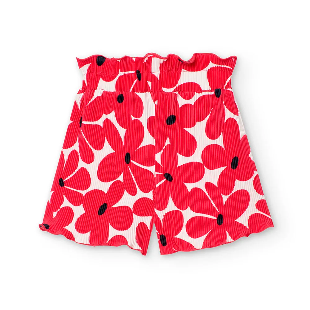 Boboli Knit Floral Shorts