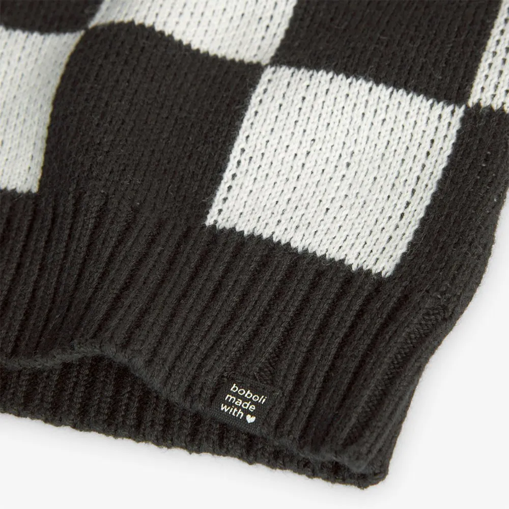 Boboli Knitwear Check Väst