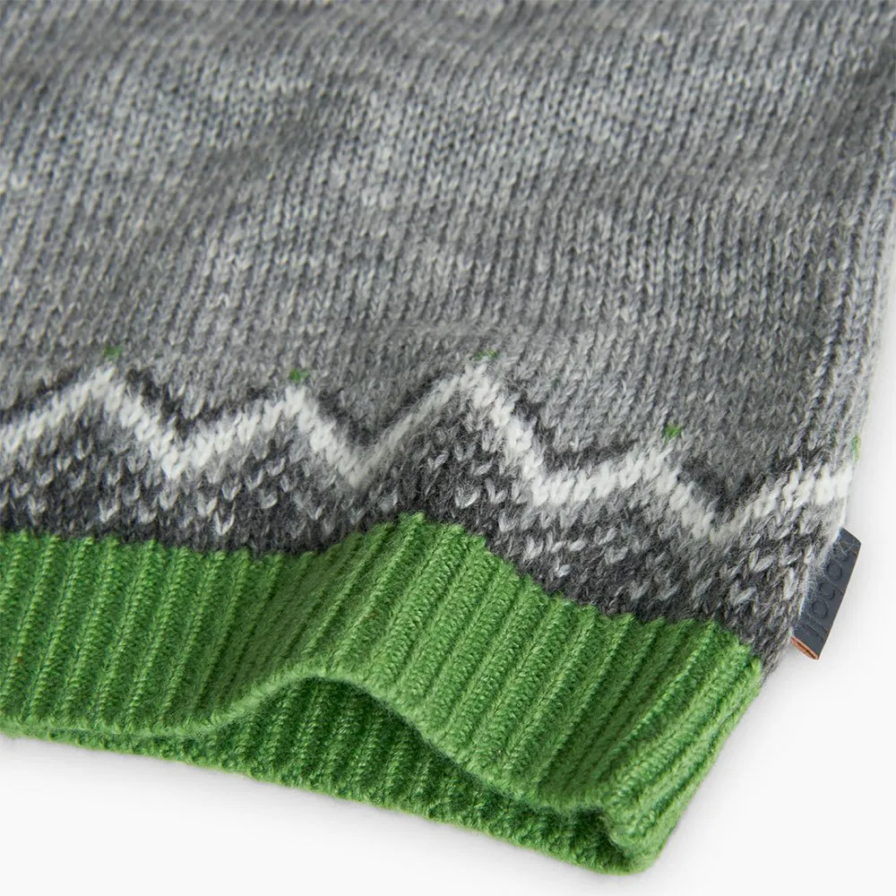 Boboli Knitwear Pullover Jacquard Tröja, Vigore gray, 4Y Boboli Knitwear Pullover Jacquard Tröja, Vigore gray, 4Y