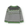 Boboli Knitwear Pullover Jacquard Tröja, Vigore gray, 4Y
