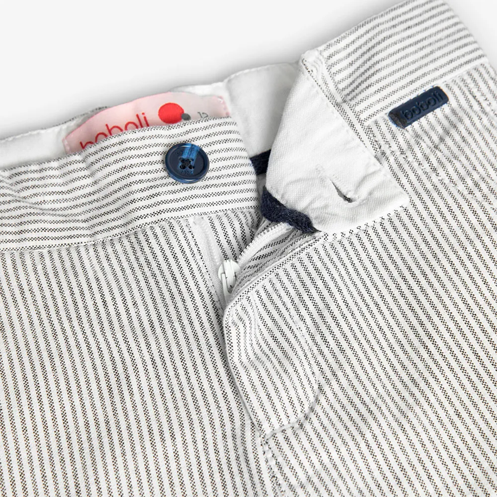 Boboli Oxford Striped Byxor, Navy bicolor list, 2Y Boboli Oxford Striped Byxor, Navy bicolor list, 2Y