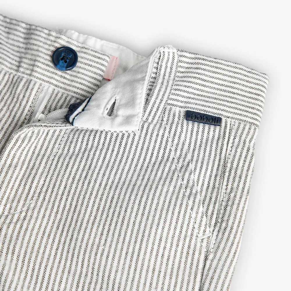 Boboli Oxford Striped Shorts