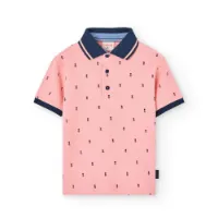 Boboli Pique Printed Kortärmad Polotröja
