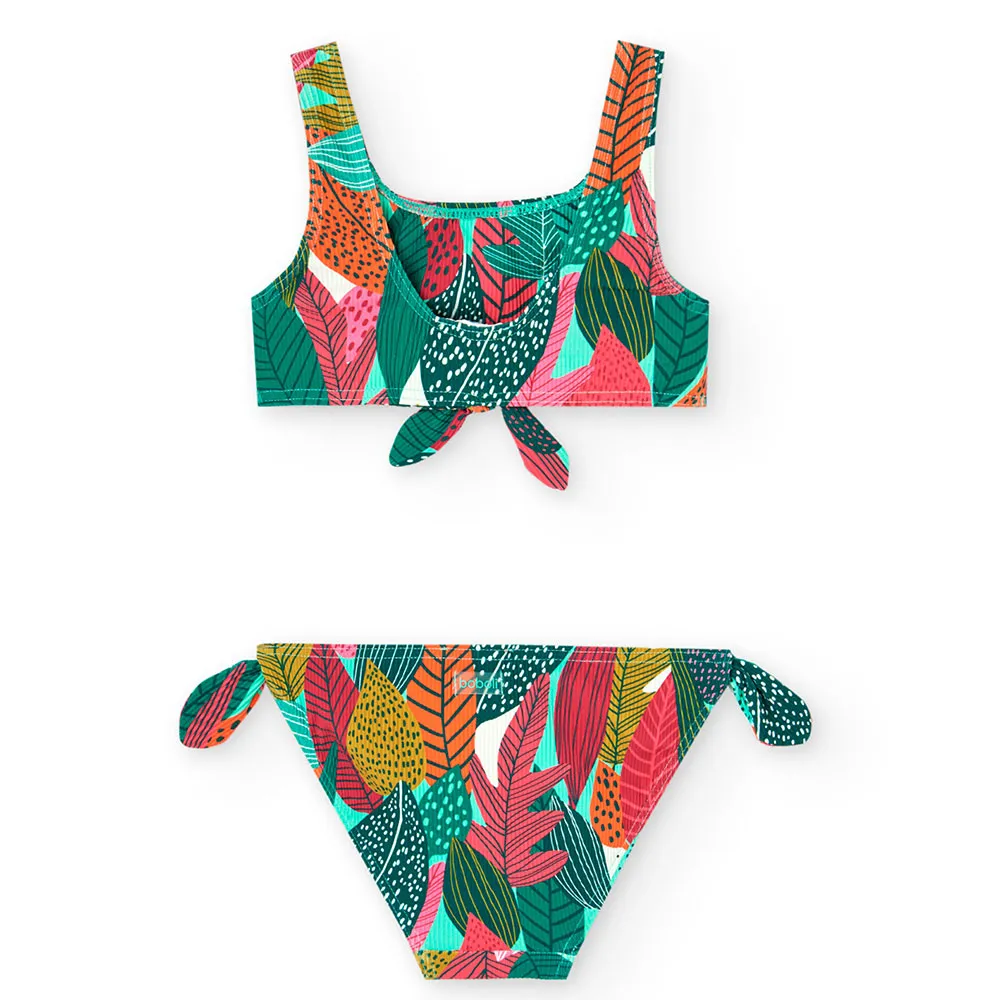 Boboli Polyamide Leaves Bikini