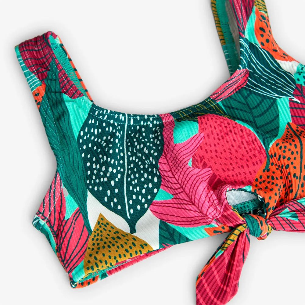 Boboli Polyamide Leaves Bikini