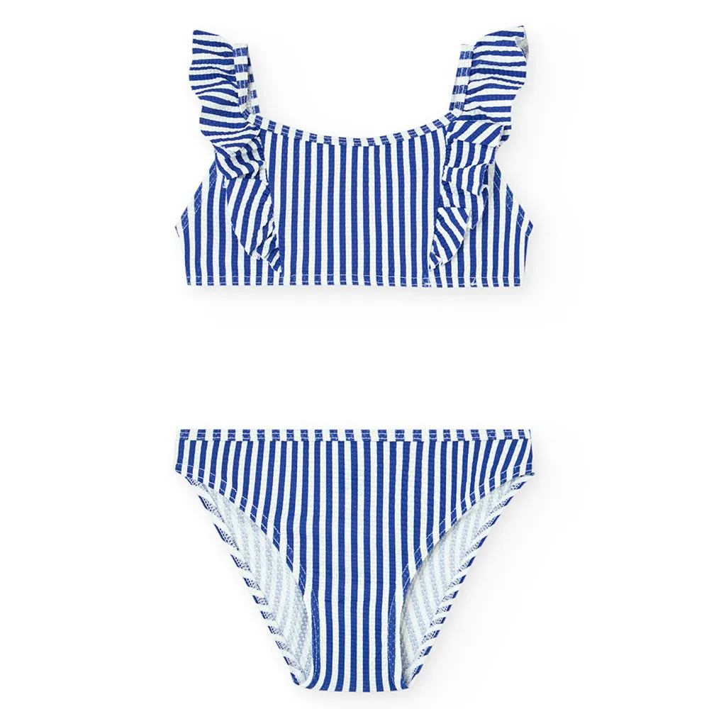 Boboli Polyamide Striped Bikini