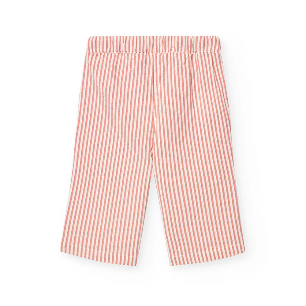Boboli Poplin Striped Byxor
