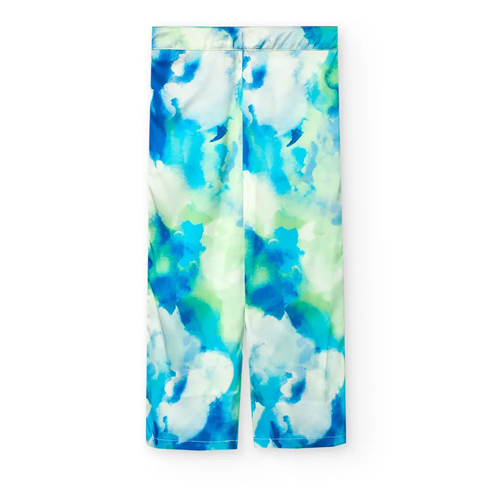Boboli Satin Printed Byxor