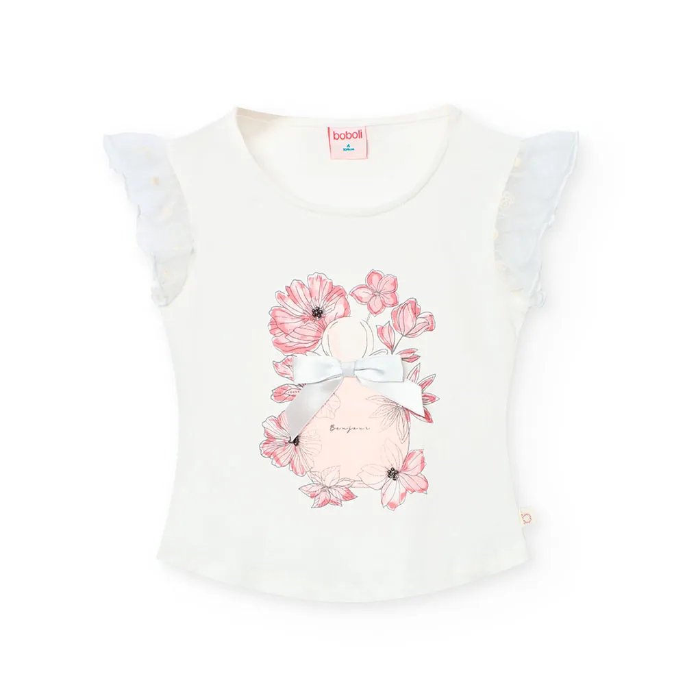 Boboli Stretch Knit T-shirt Med Korta ärmar