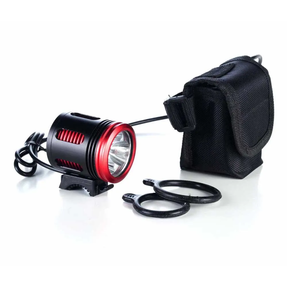 Bonin Jy Powerful Framlampa, Black / red, 3000 Lumens