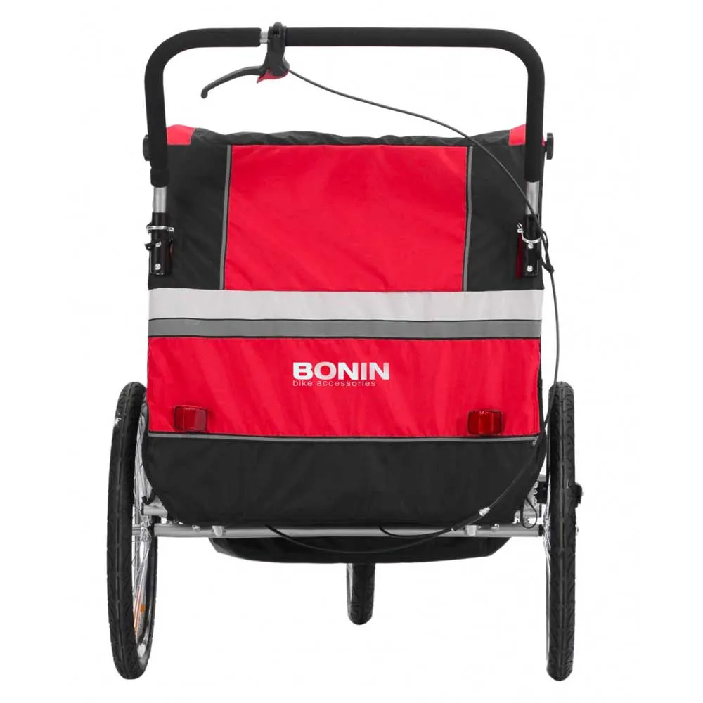 Bonin Ncab Dlx Cykelkärra, Red / grey / black, Max 40kg
