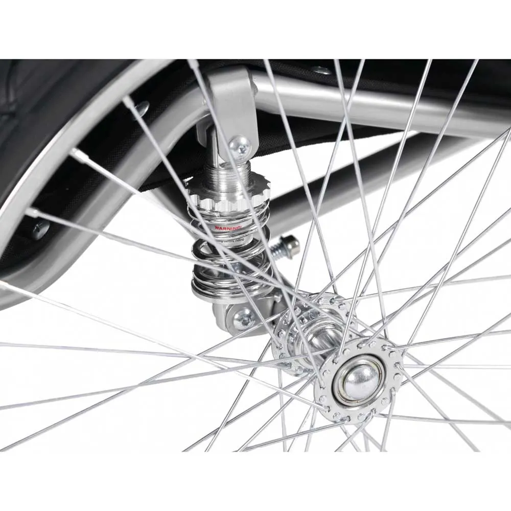 Bonin Ncab Dlx Cykelkärra, Red / grey / black, Max 40kg