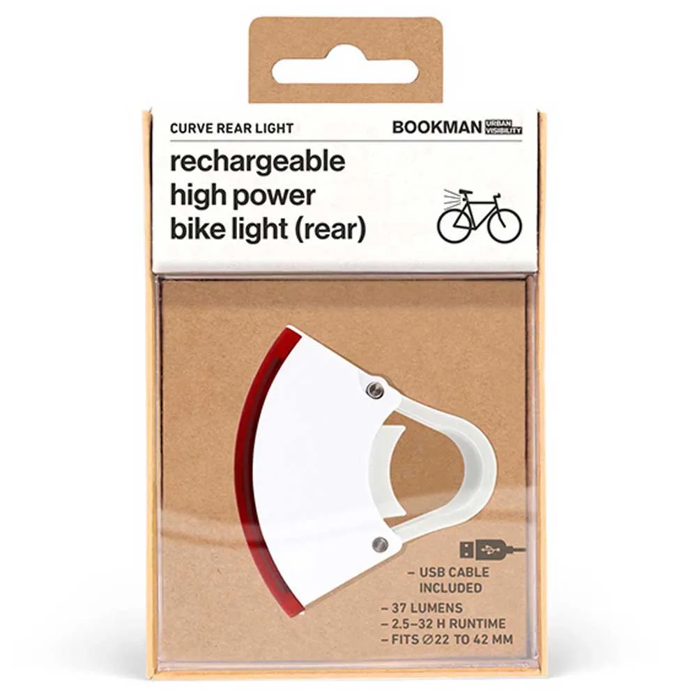 Bookman Curve Led Usb Bakljus, White, 37 Lumens