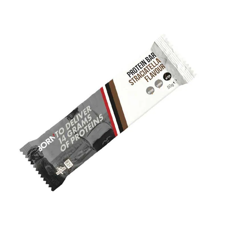 BORN Proteinbarslåda Stracciatella 50gr 15 Enheter, Black, One Size