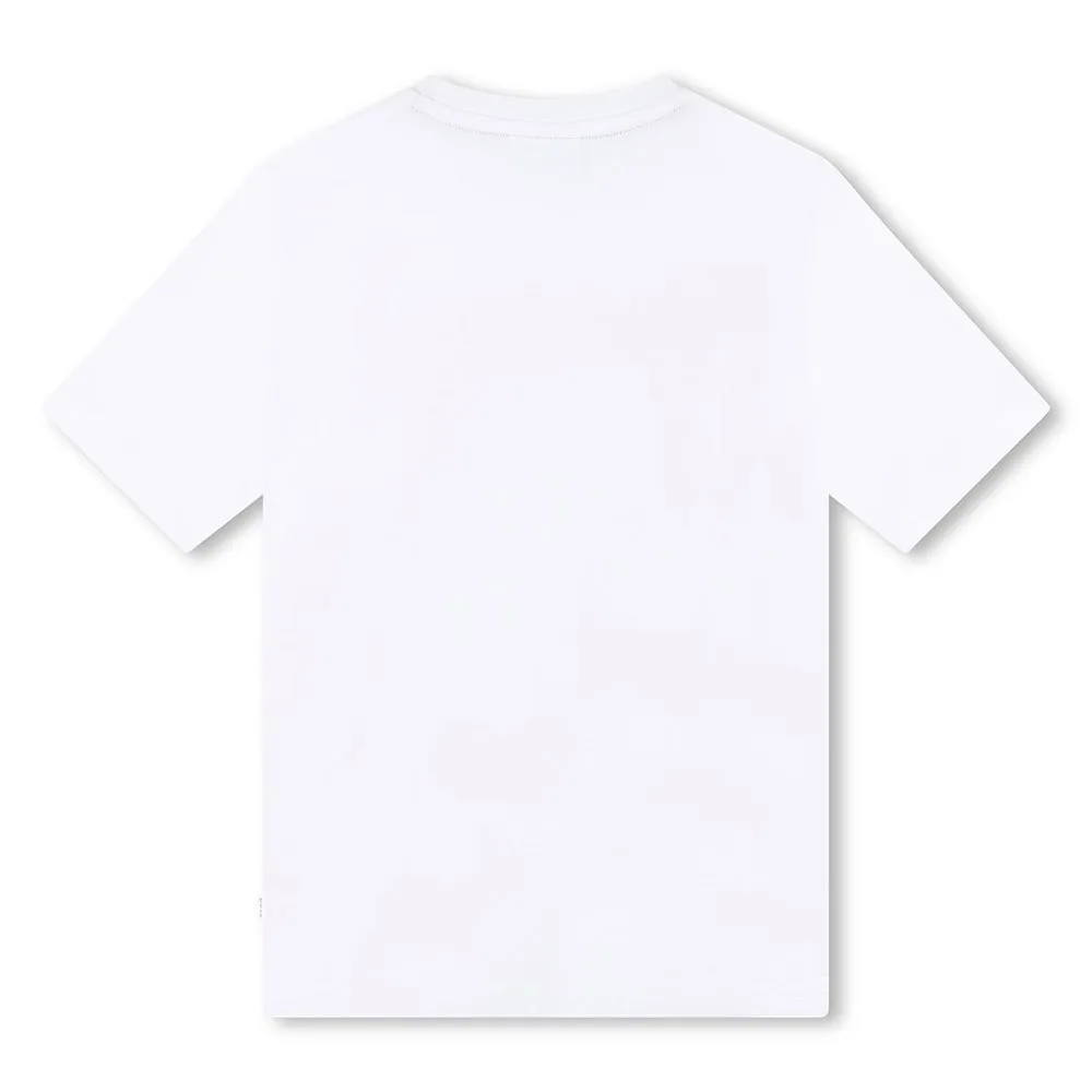Boss J51026 T-shirt Med Korta ärmar, White, 4Y