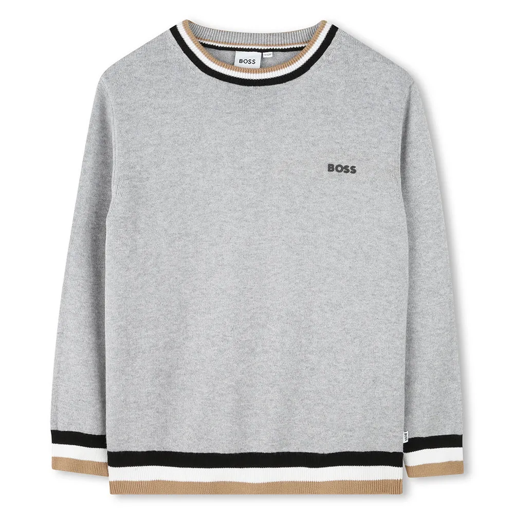 Boss J51178 Tröja, Chine gray, 4Y