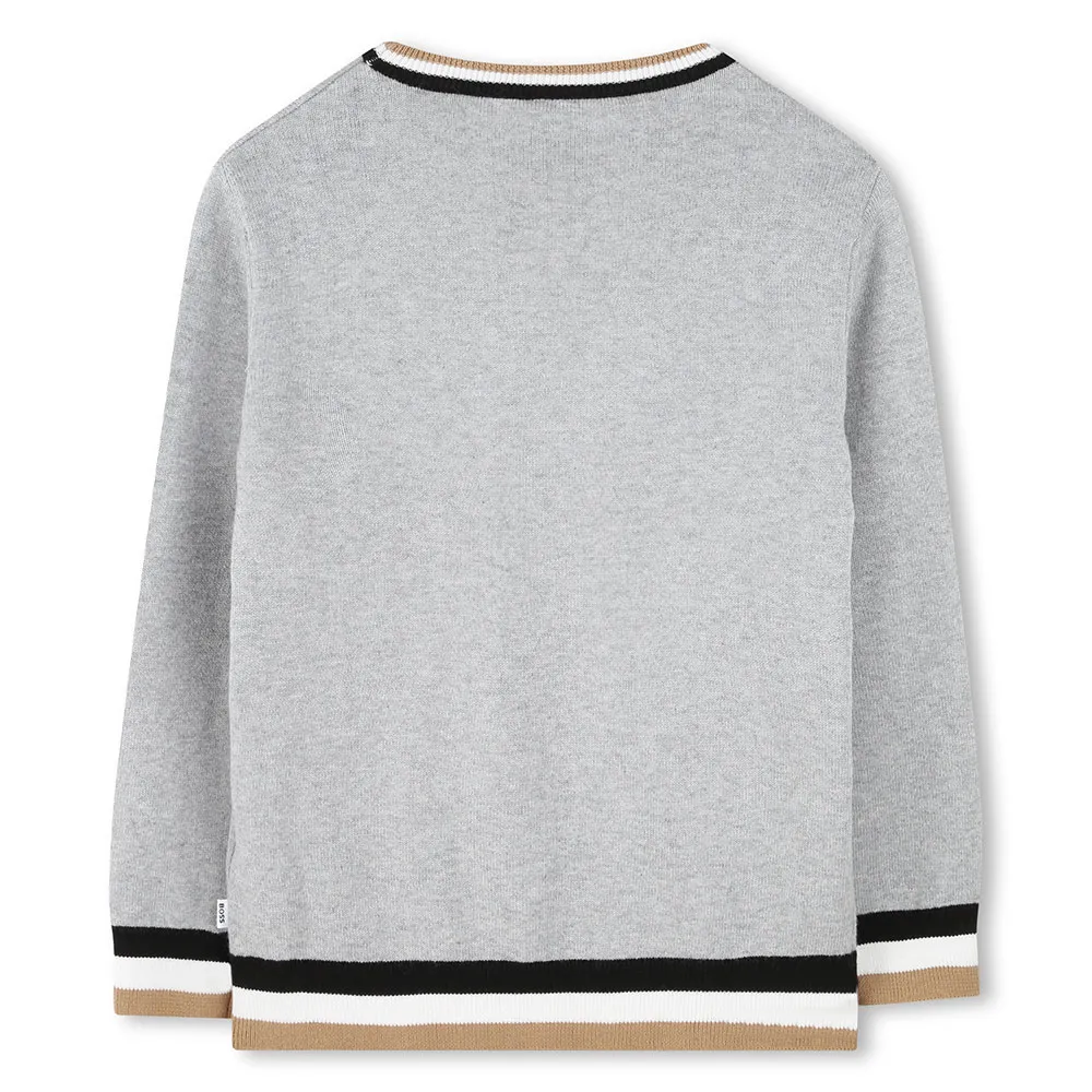 Boss J51178 Tröja, Chine gray, 4Y