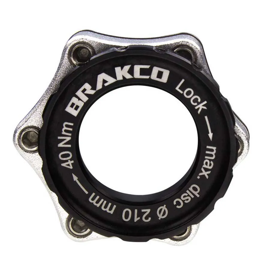 BRAKCO Centerlock Bromsskivsadapter För Cykel, Black, One Size BRAKCO Centerlock Bromsskivsadapter För Cykel, Black, One Size