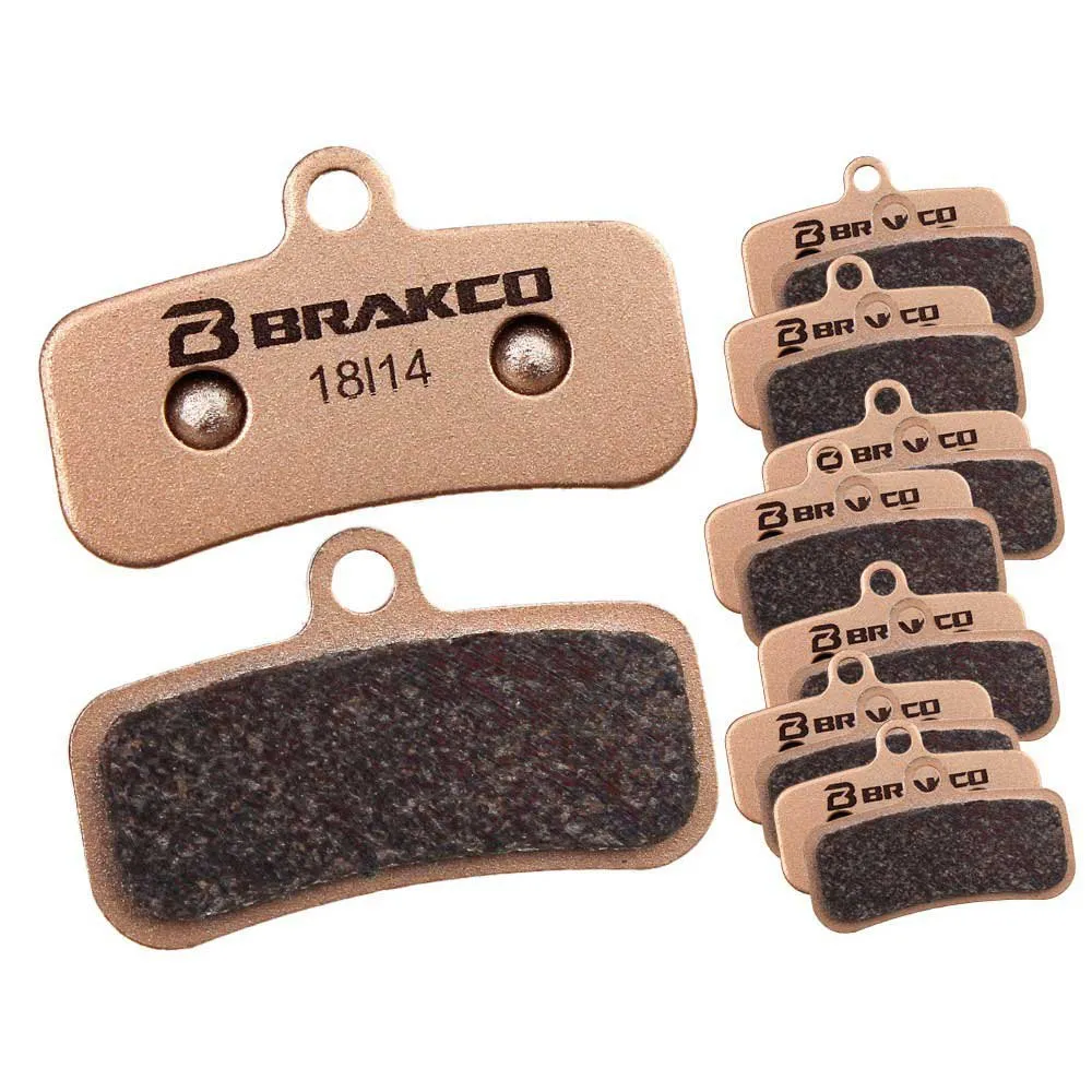 BRAKCO Trp Quadiem & Shimano Xtr/xt/deore/zee/saint Sintradbromsbelägg 25 Par, Copper, One Size BRAKCO Trp Quadiem & Shimano Xtr/xt/deore/zee/saint Sintradbromsbelägg 25 Par, Copper, One Size