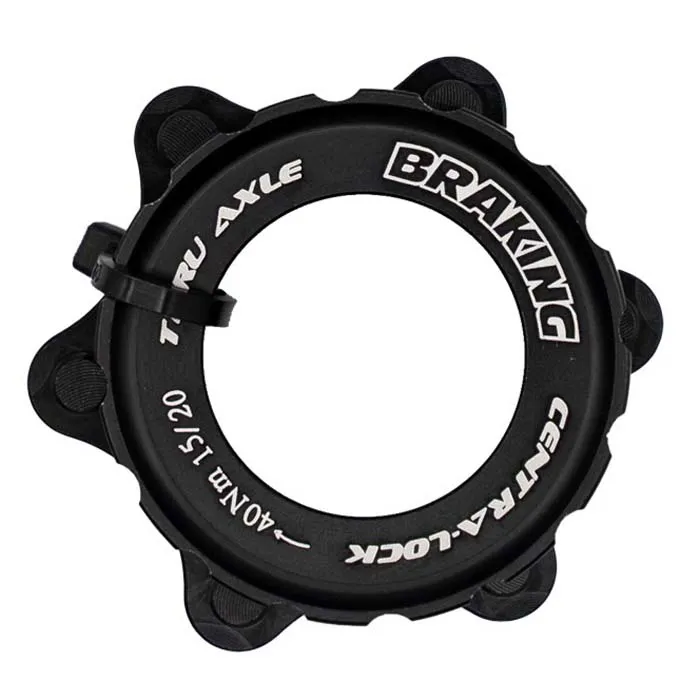 BRAKING Centerlock 15-20 Mm Bromsskivsadapter För Cykel, Black, One Size