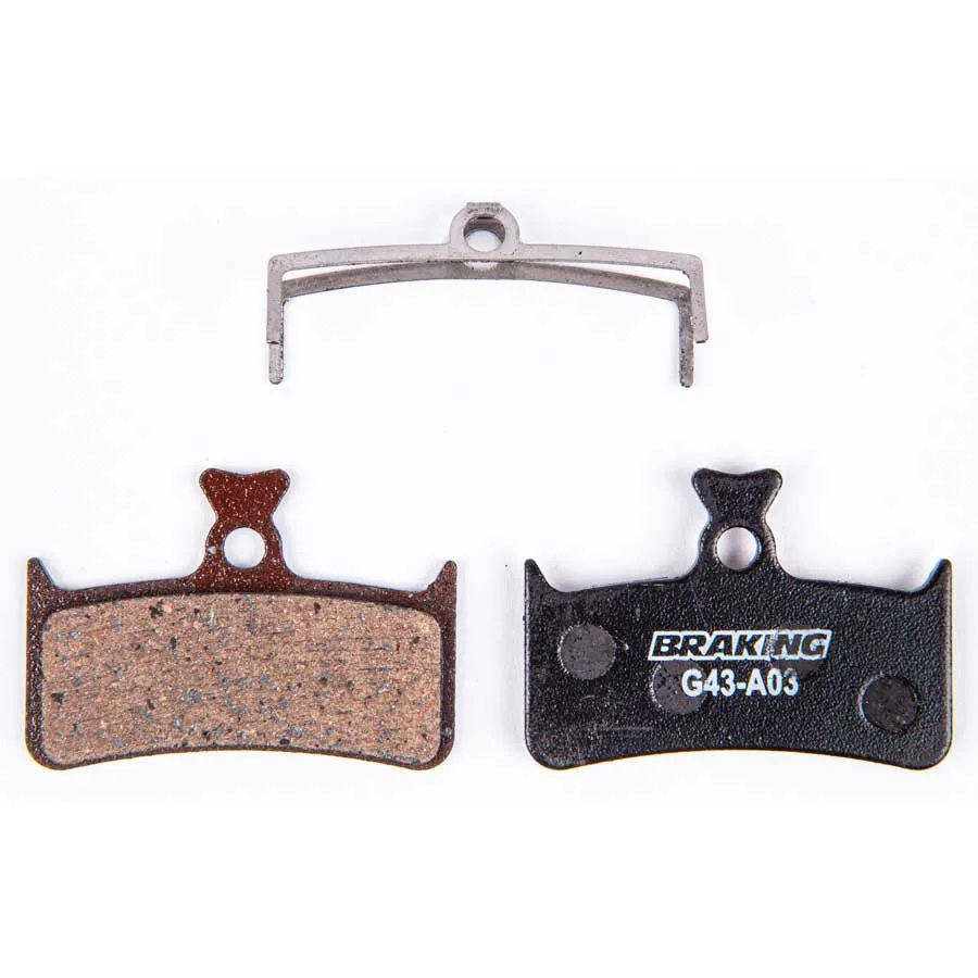 BRAKING Hope E4 Organiska Skivbromsbelägg, Black, One Size