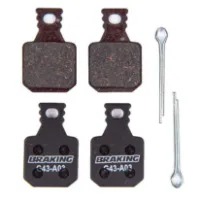 BRAKING Magura Mt5/mt7 Organiska Skivbromsbelägg 2 Par BRAKING Magura Mt5/mt7 Organiska Skivbromsbelägg 2 Par