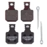 BRAKING Magura Mt5/mt7 Organiska Skivbromsbelägg 2 Par, Black, One Size