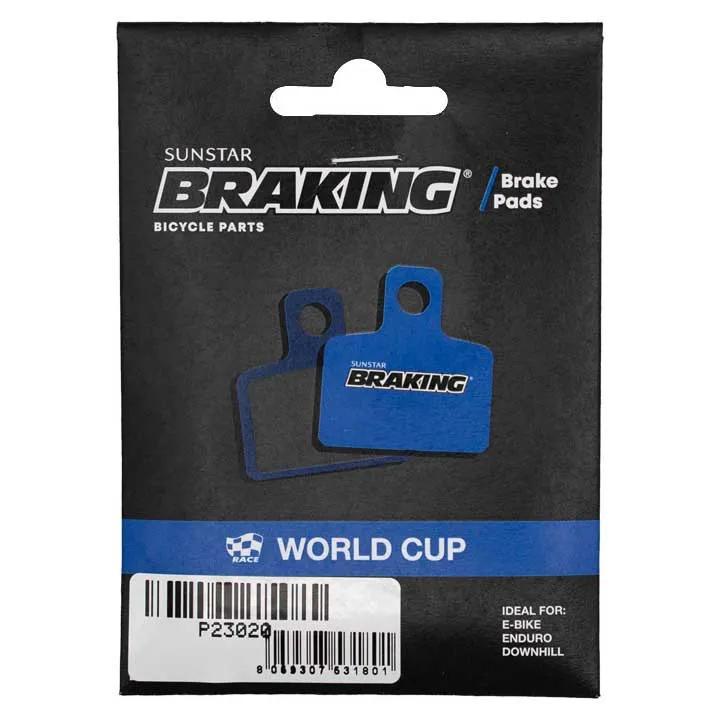 BRAKING Race World Cup Avid X.0/sram Trail/sram Guide Sintradbromsbelägg, Blue, One Size BRAKING Race World Cup Avid X.0/sram Trail/sram Guide Sintradbromsbelägg, Blue, One Size