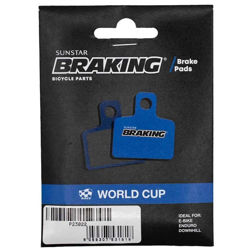 BRAKING Race World Cup Magura Mt5/mt7 Sintradbromsbelägg 2 Par, Blue, One Size BRAKING Race World Cup Magura Mt5/mt7 Sintradbromsbelägg 2 Par, Blue, One Size