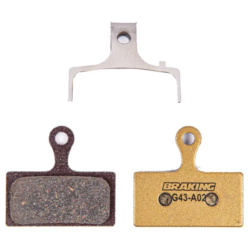 BRAKING Shimano Xtr 2011 Metalliska Kolfiberbromsbelägg, Gold, One Size