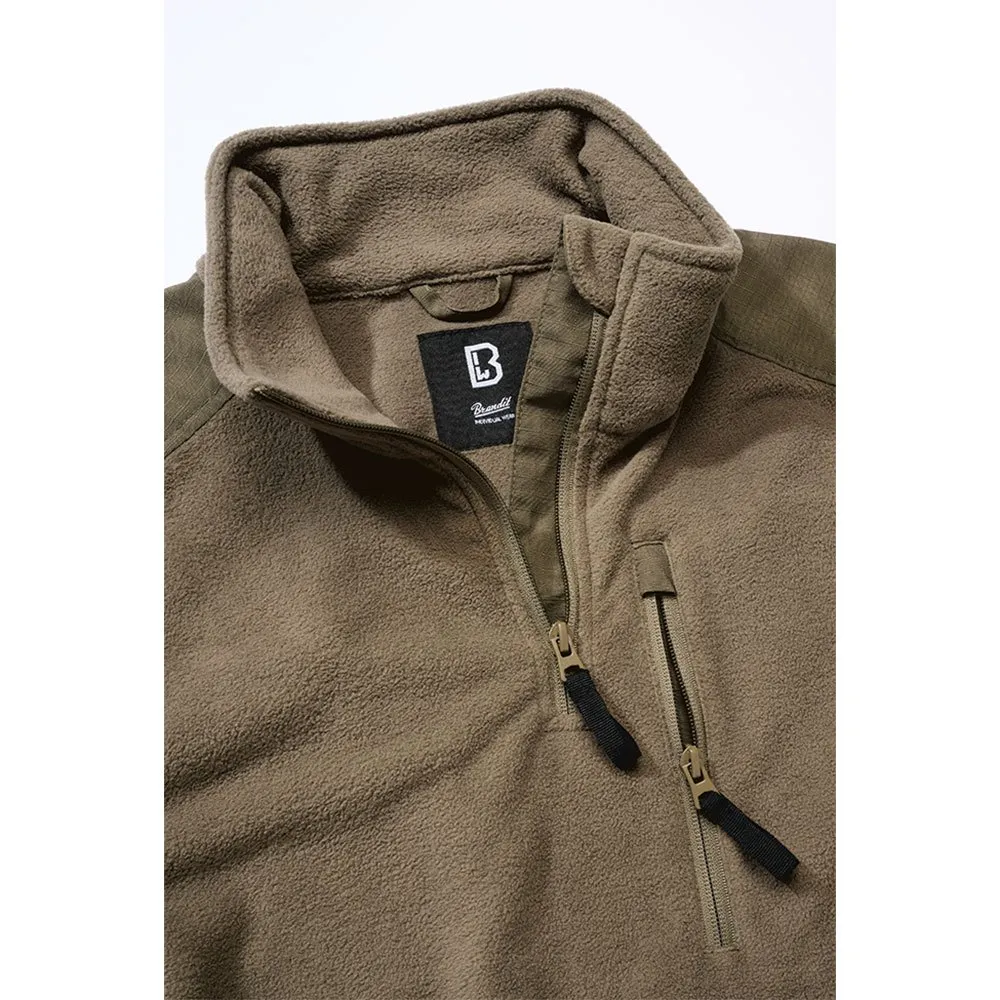 Brandit Troyer Ripstop Fleece Med Halv Dragkedja