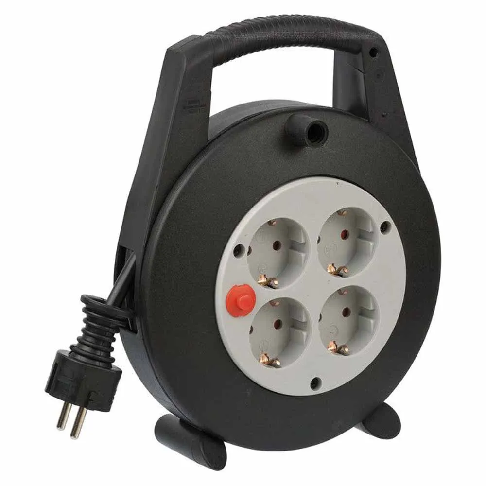 Brennenstuhl 1092200 4 Outlets With Circuit Breaker 5 M Kabeltrumma, Black, One Size Brennenstuhl 1092200 4 Outlets With Circuit Breaker 5 M Kabeltrumma, Black, One Size