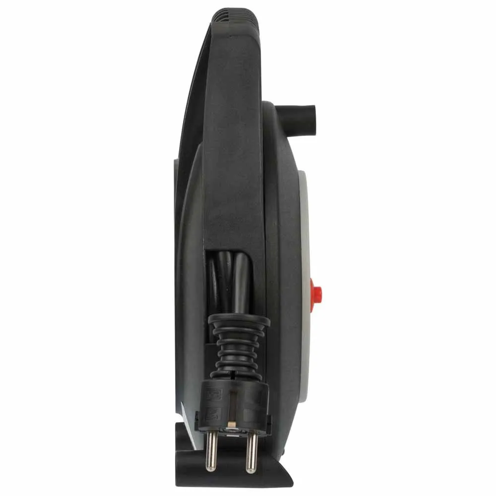 Brennenstuhl 1092200 4 Outlets With Circuit Breaker 5 M Kabeltrumma, Black, One Size Brennenstuhl 1092200 4 Outlets With Circuit Breaker 5 M Kabeltrumma, Black, One Size