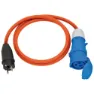 Brennenstuhl Ip44 Till Säkerhetskontaktadapterkonverterare 1.5 M, Black / blue / orange, One Size