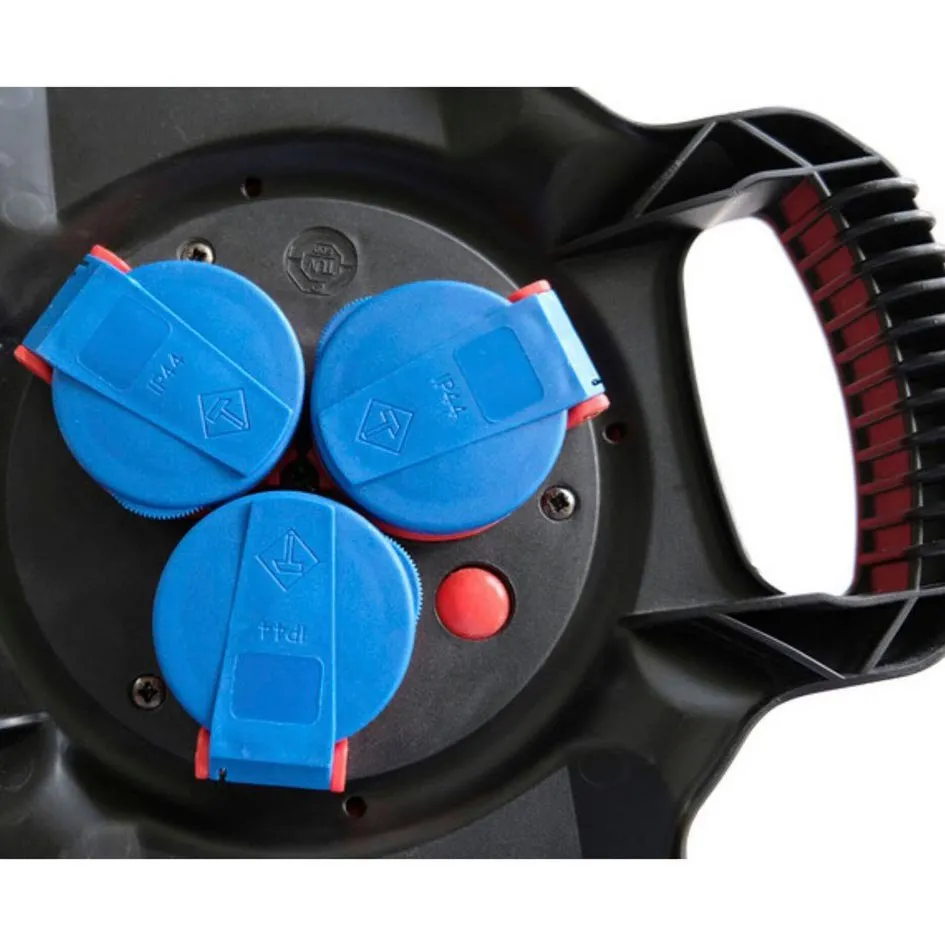 Brennenstuhl Reel-x-gum 3 Outlets 10 M Kabeltrumma, Black, One Size Brennenstuhl Reel-x-gum 3 Outlets 10 M Kabeltrumma, Black, One Size