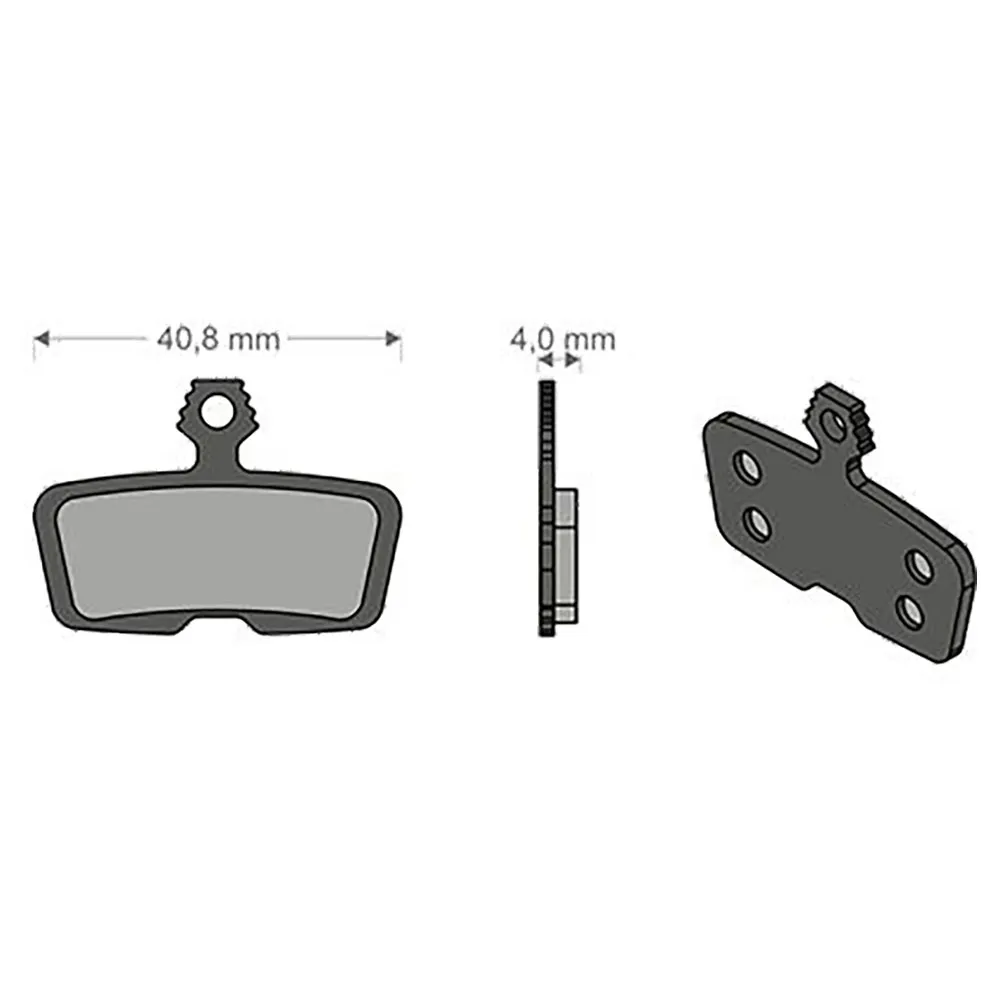 Brenta Ciclo Code R/code Rsc/guide R Avid/sram Sintradbromsbelägg, Black / silver, One Size