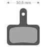 Brenta Ciclo Deore/altus/orion Shimano/trp/quad Sintradbromsbelägg, Black / silver, One Size